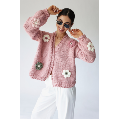 Sweter HAND MADE Flower 