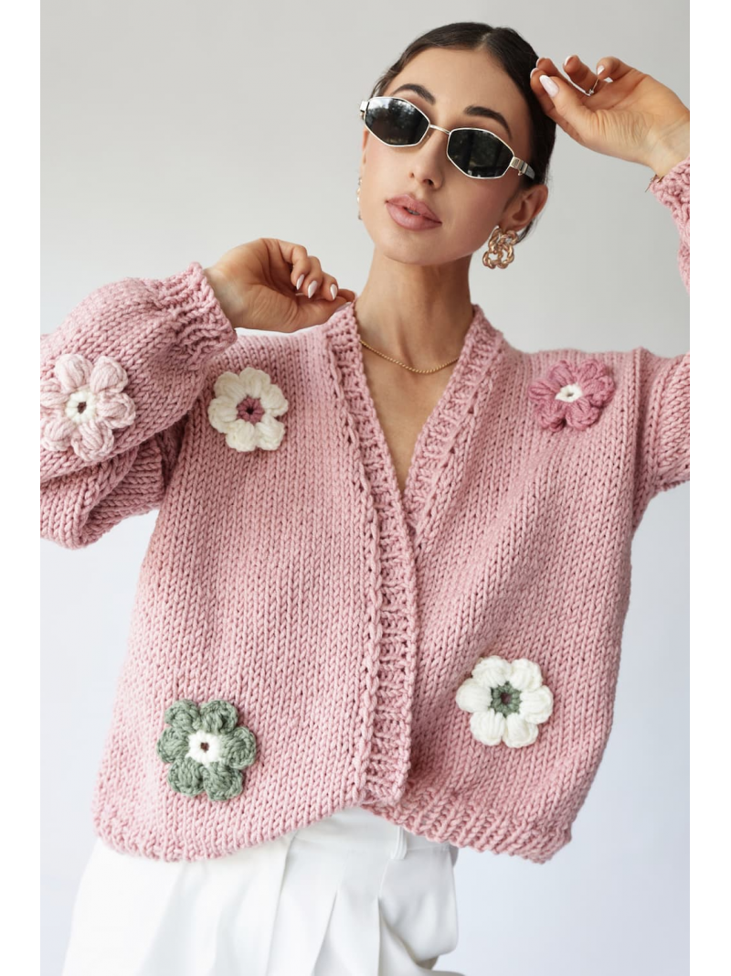 Sweter HAND MADE Flower 