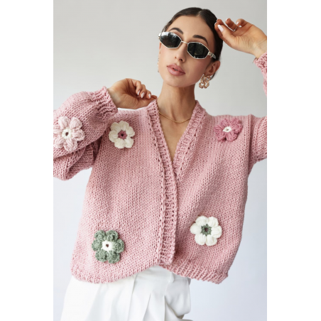 Sweter HAND MADE Flower 