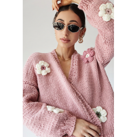 Sweter HAND MADE Flower 