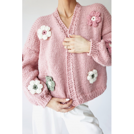 Sweter HAND MADE Flower 