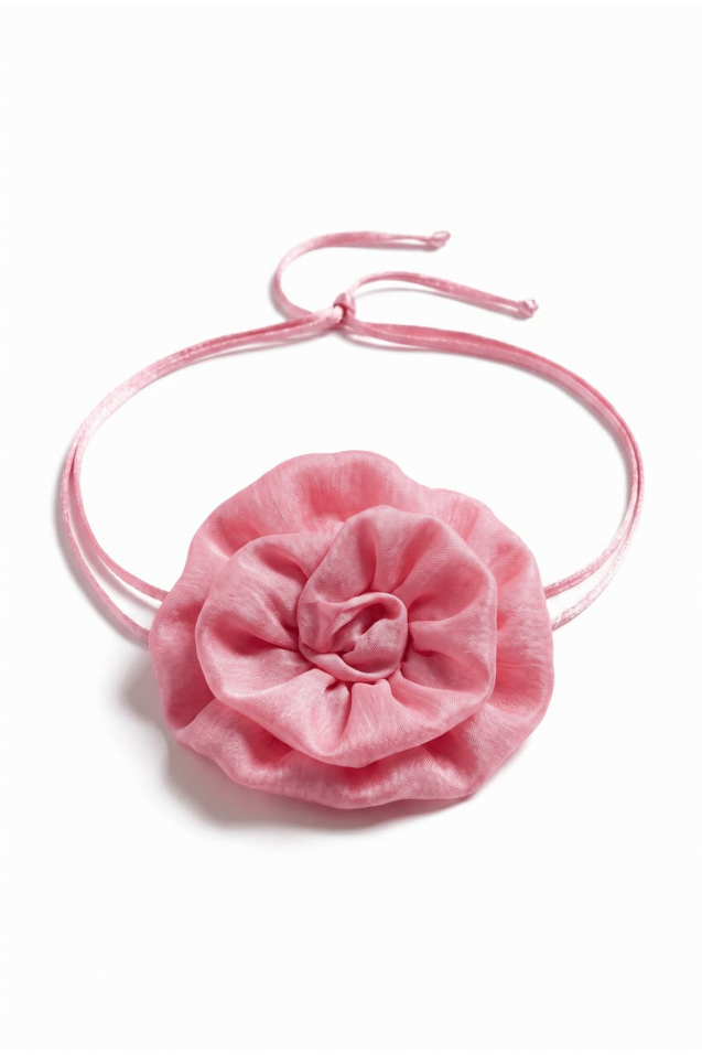 Lyocell Rose Choker