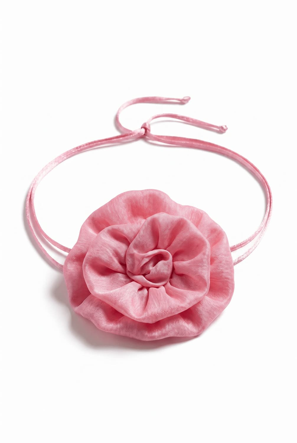 Choker róża ozdobna z lyocellu 
