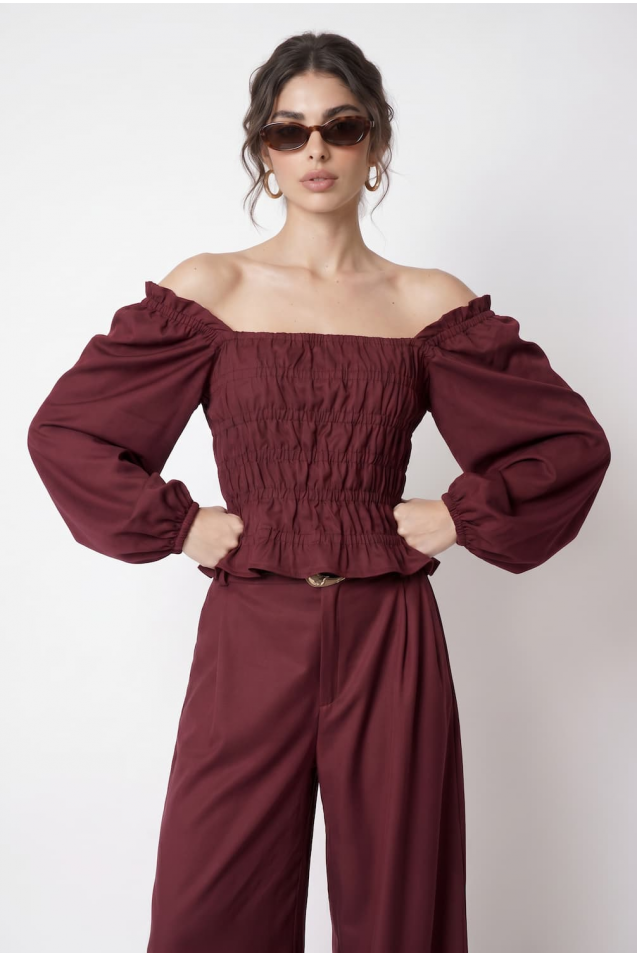 Vintage Blouse with frowning 
