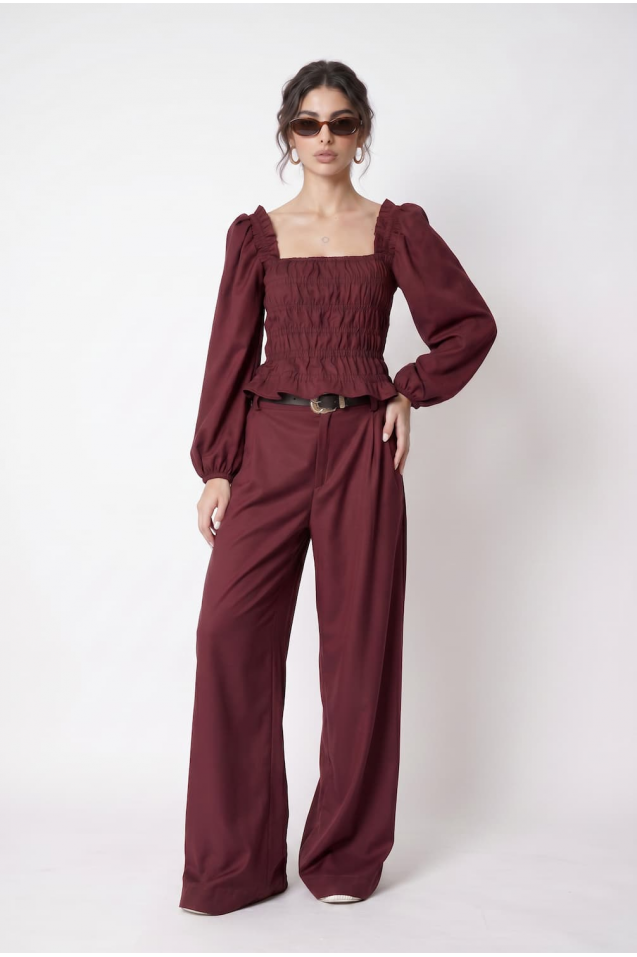 Vintage Blouse with frowning 