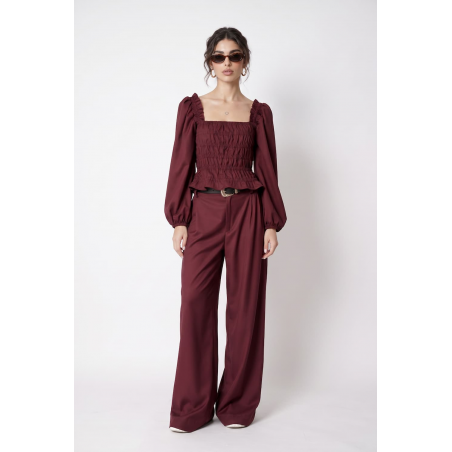 Vintage Blouse with frowning 