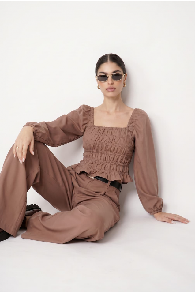 Vintage Blouse with frowning 