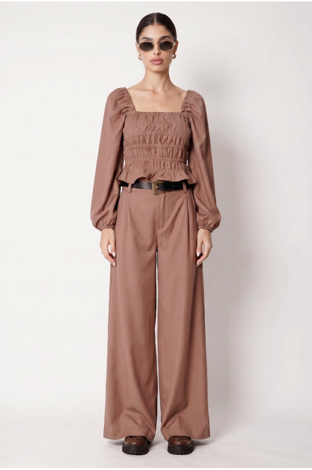 Vintage Blouse with frowning 