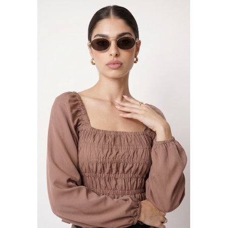 Vintage Blouse with frowning 