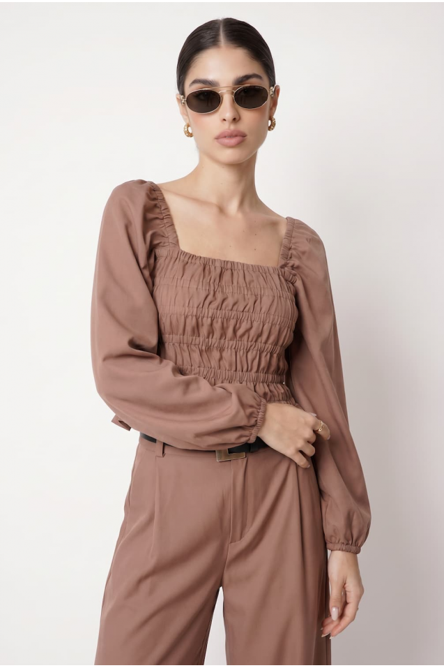 Vintage Blouse with frowning