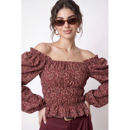 Vintage Blouse with frowning 