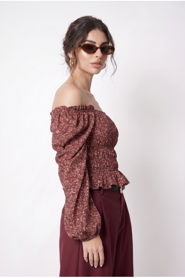 Vintage Blouse with frowning