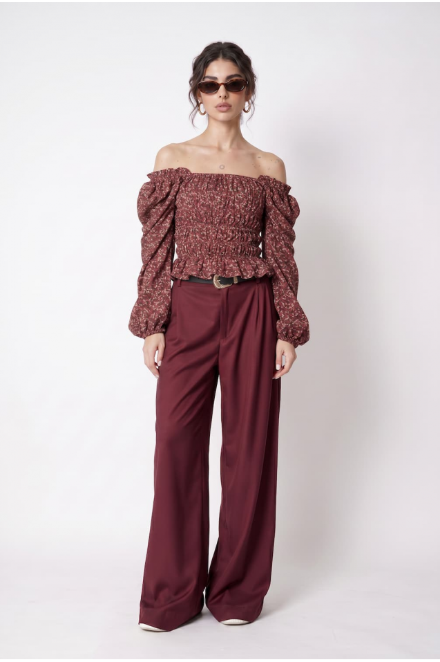 Vintage Blouse with frowning 