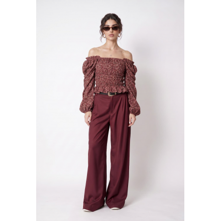Vintage Blouse with frowning 