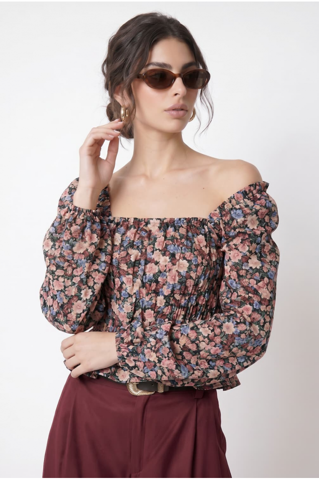 Vintage Blouse with frowning 