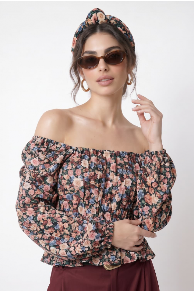 Vintage Blouse with frowning