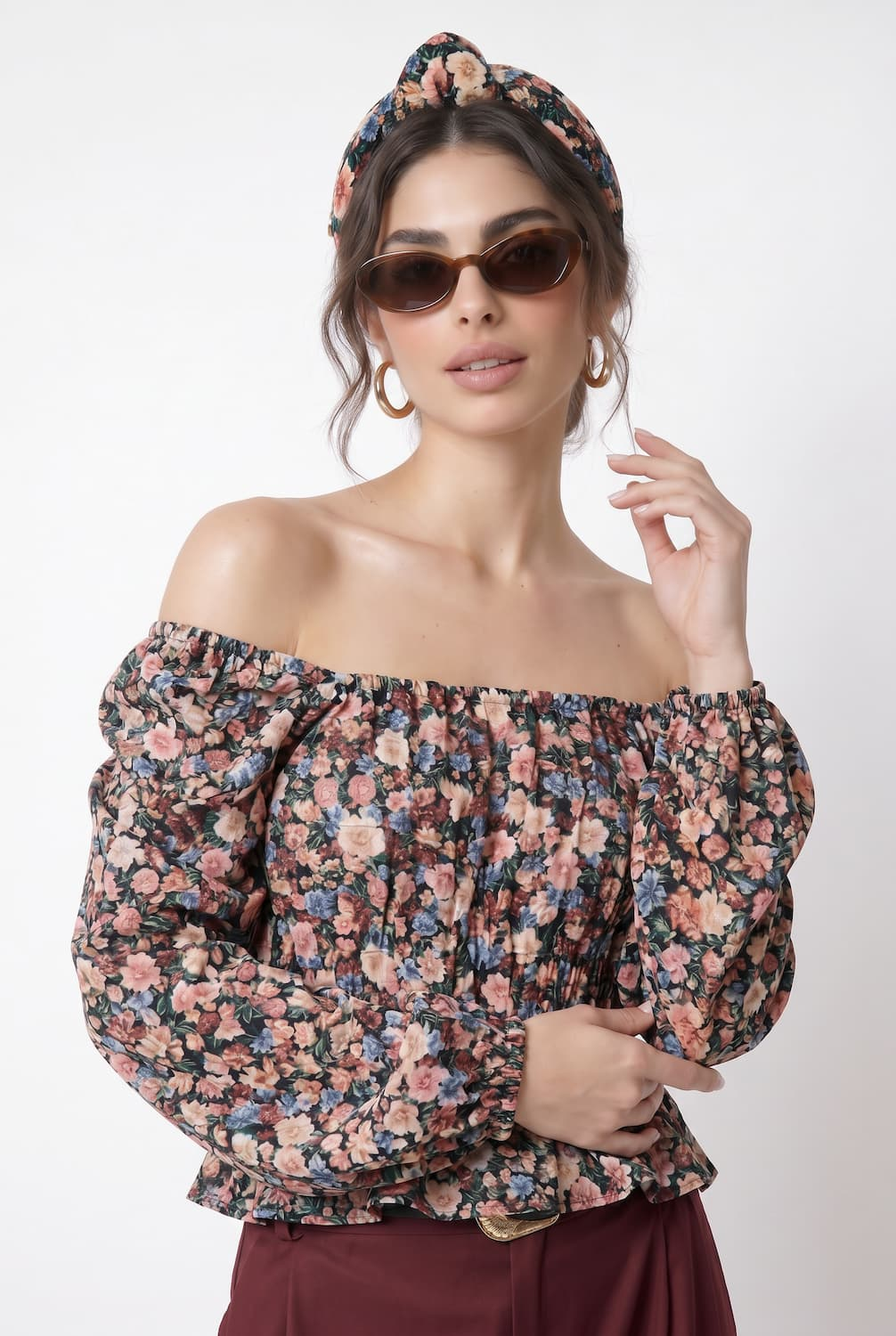 Vintage Blouse with frowning 