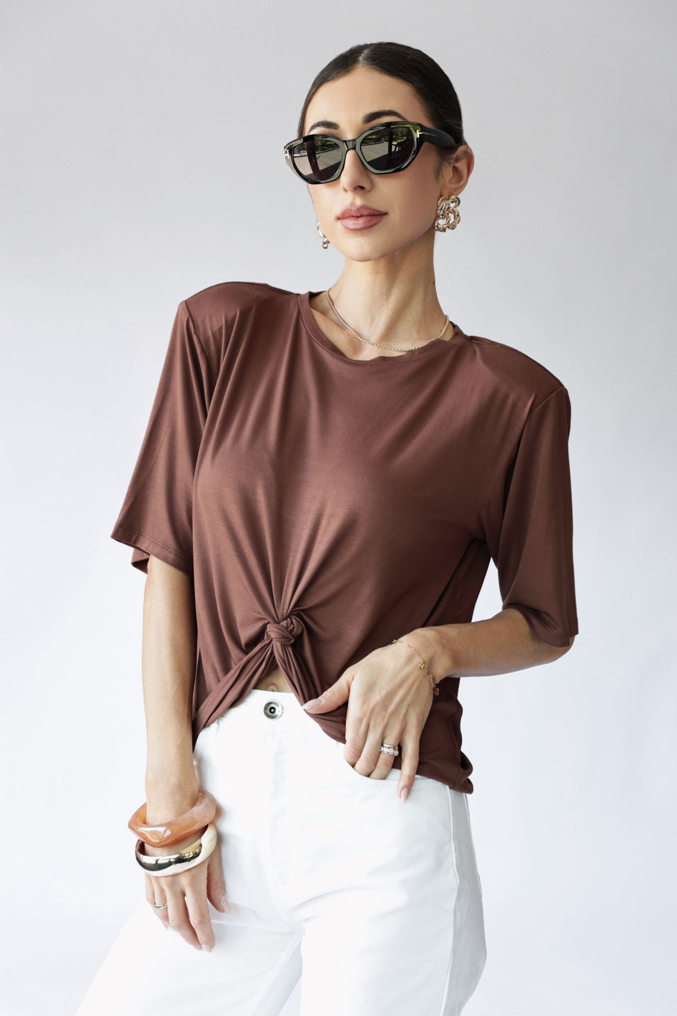 T-shirt Rosa z dzianiny bambusowej 