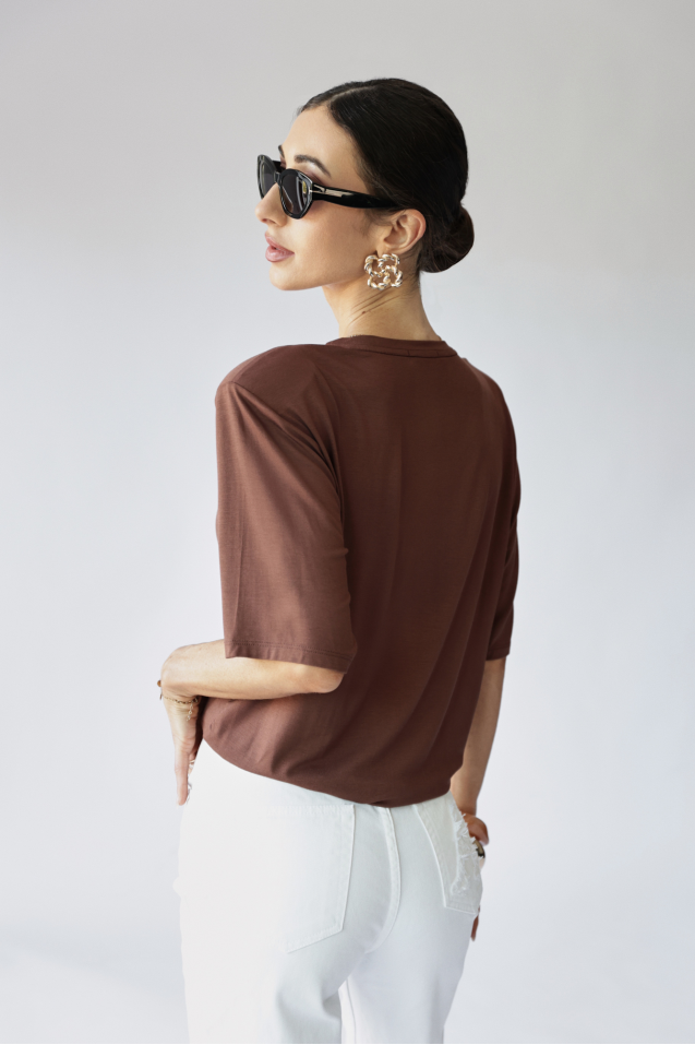 T-shirt Rosa z dzianiny bambusowej 
