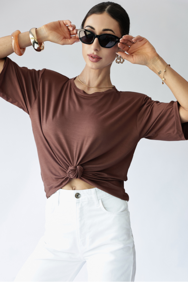 T-shirt Rosa z dzianiny bambusowej 