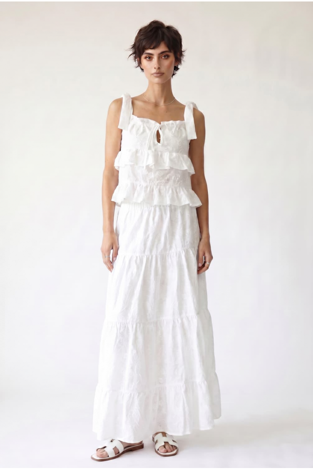 Spódnica bawełniana maxi Siena