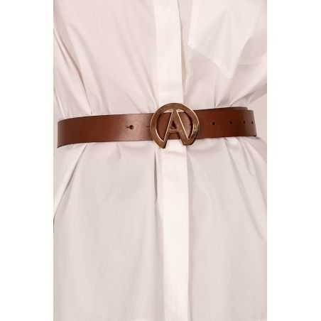 Leather belt 