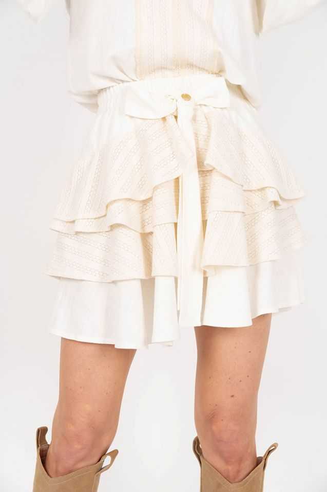 Lara skirt with natural lace