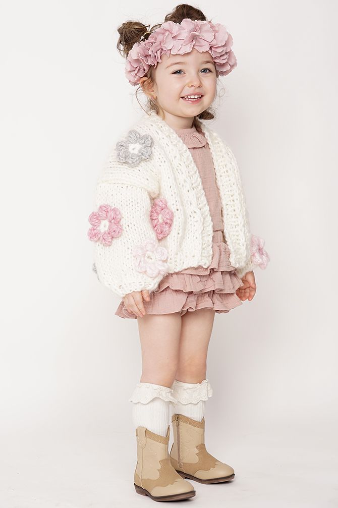 HAND MADE Flower PETIT Sweater