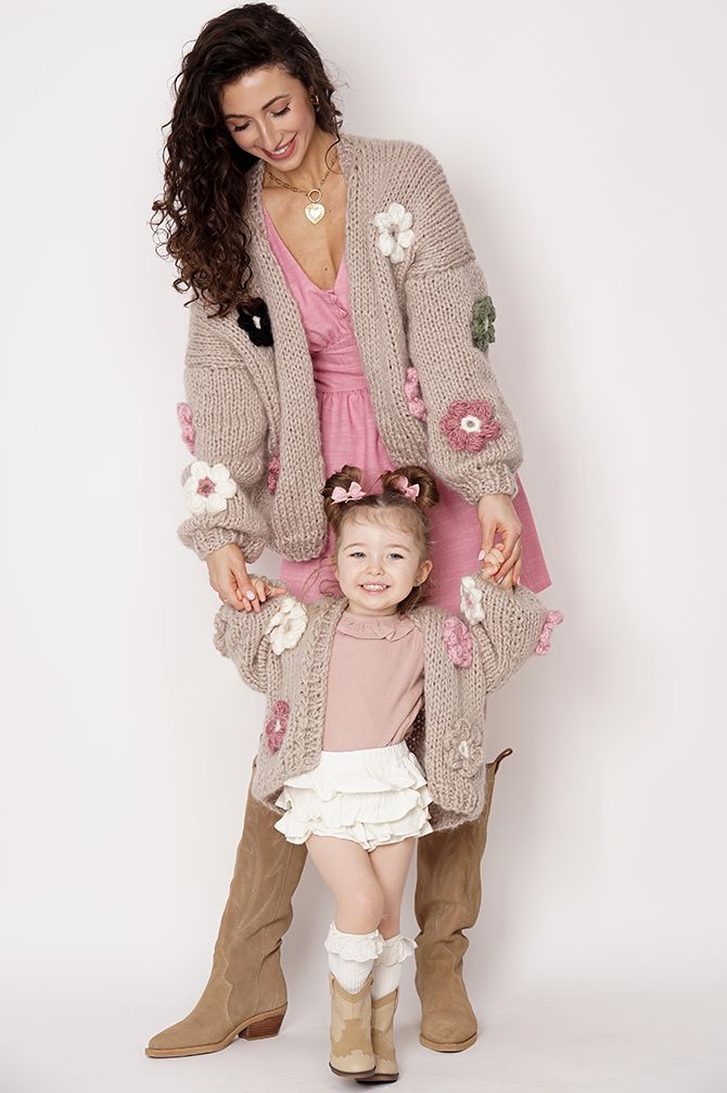 HAND MADE Flower PETIT Sweater