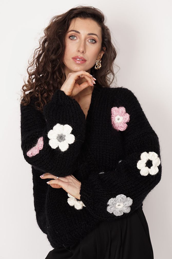 Sweter HAND MADE Flower