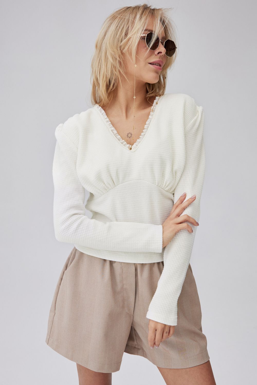 Flora Sweater with lace