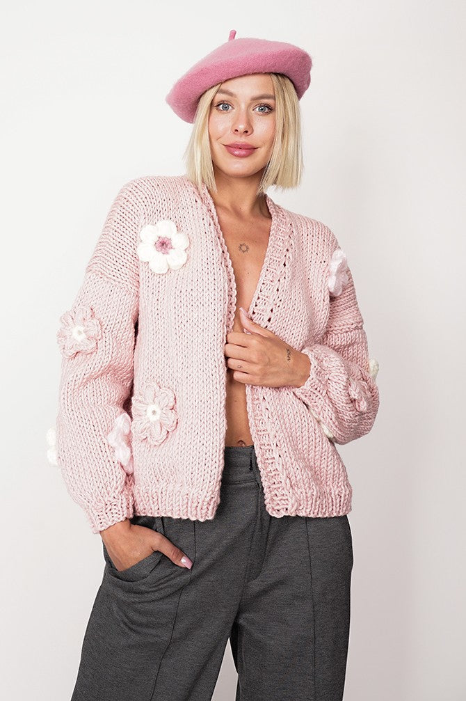 Sweter HAND MADE Flower