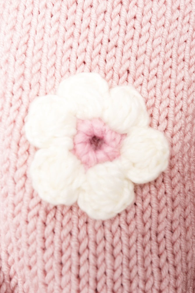 HAND MADE Flower Sweater