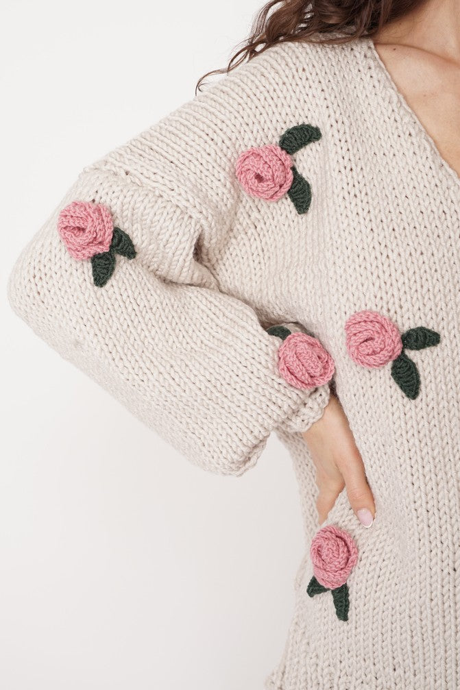 Sweter HAND MADE Rose