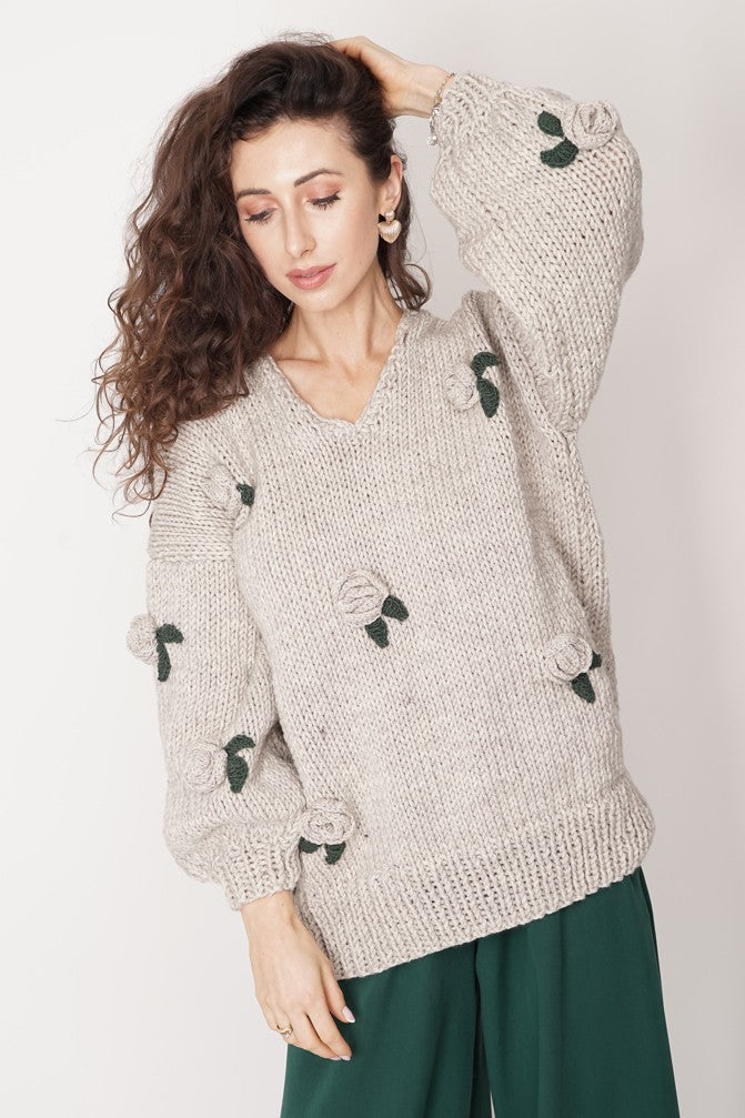 HANDMADE Rose Sweater