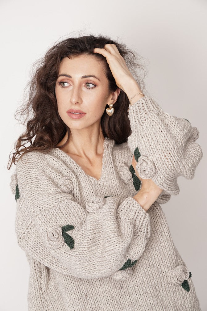 HANDMADE Rose Sweater