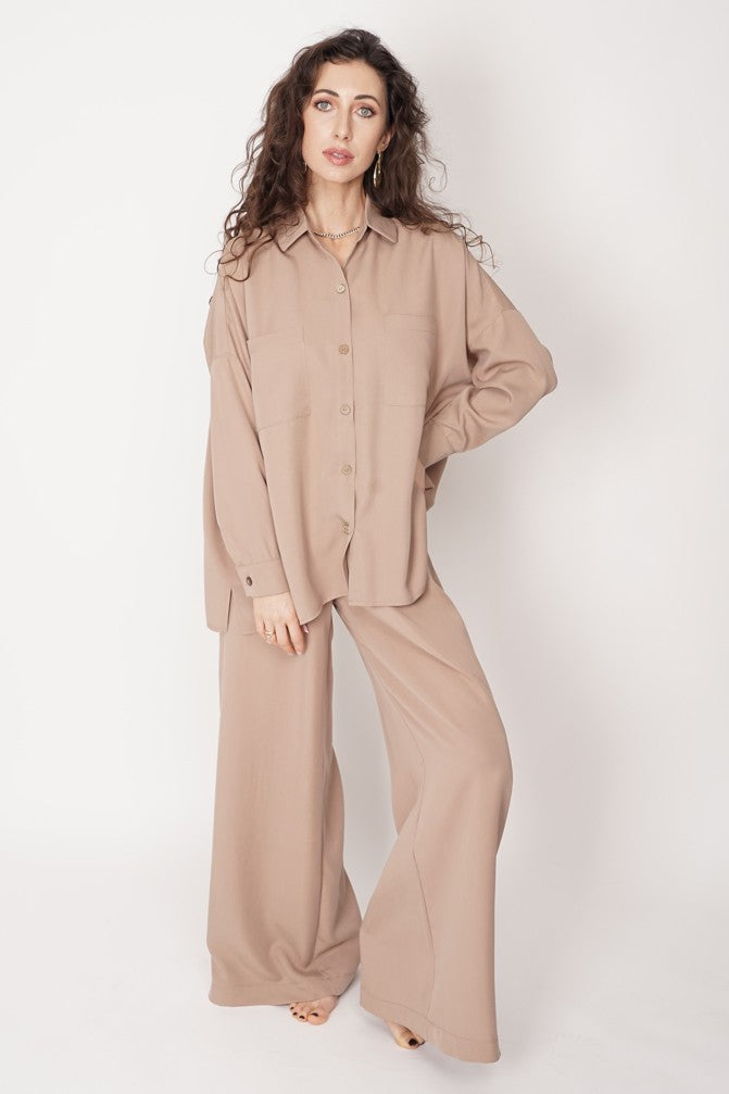 Wide Tencel Trousers