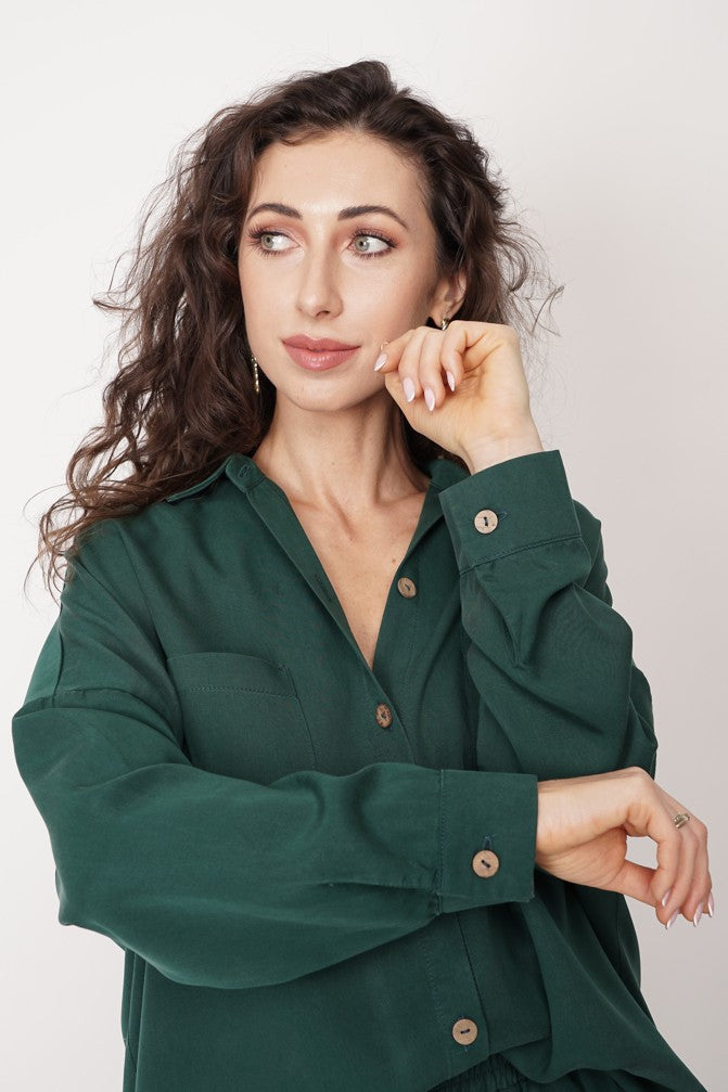 Oversized Tencel Shirt