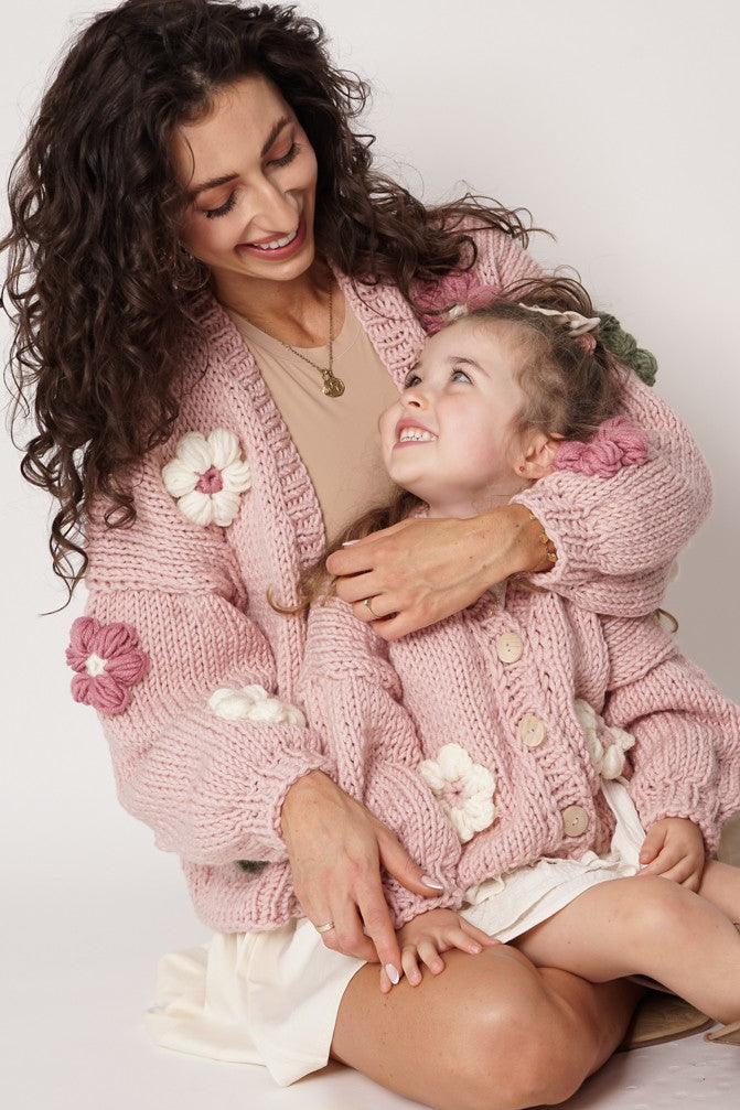 HAND MADE Flower Sweater