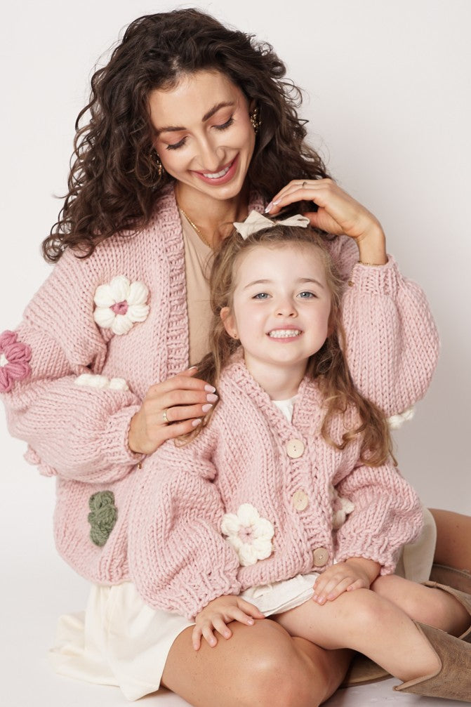HAND MADE Flower Sweater