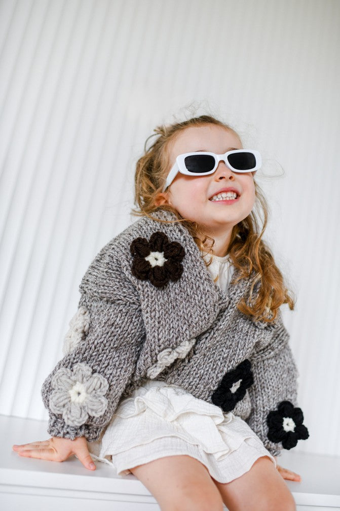 Sweter HAND MADE Flower PETIT