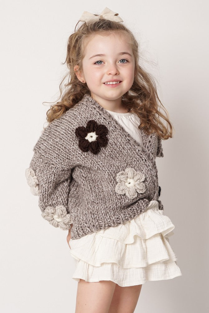 HAND MADE Flower PETIT Sweater