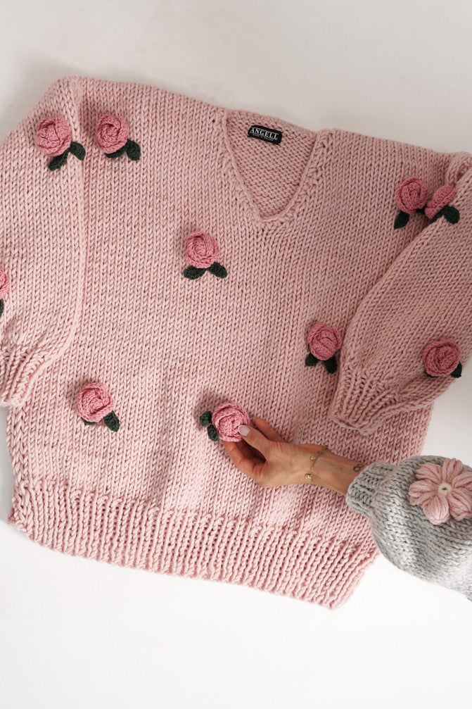 Broszka HAND MADE Rose