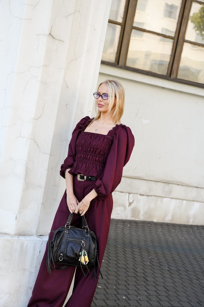 Vintage Blouse with frowning