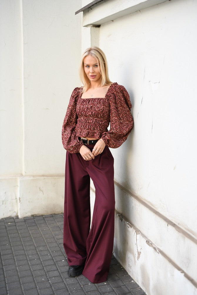 Vintage Blouse with frowning