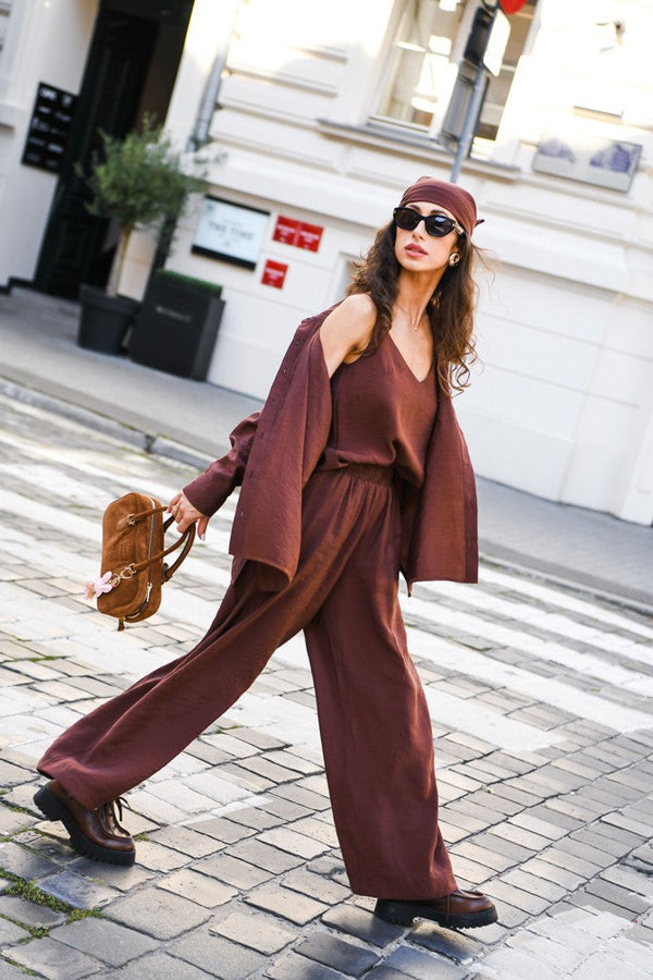 Wide Tencel Trousers