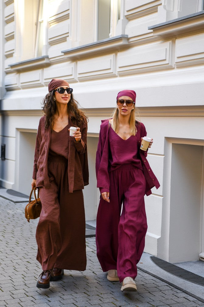 Wide Tencel Trousers