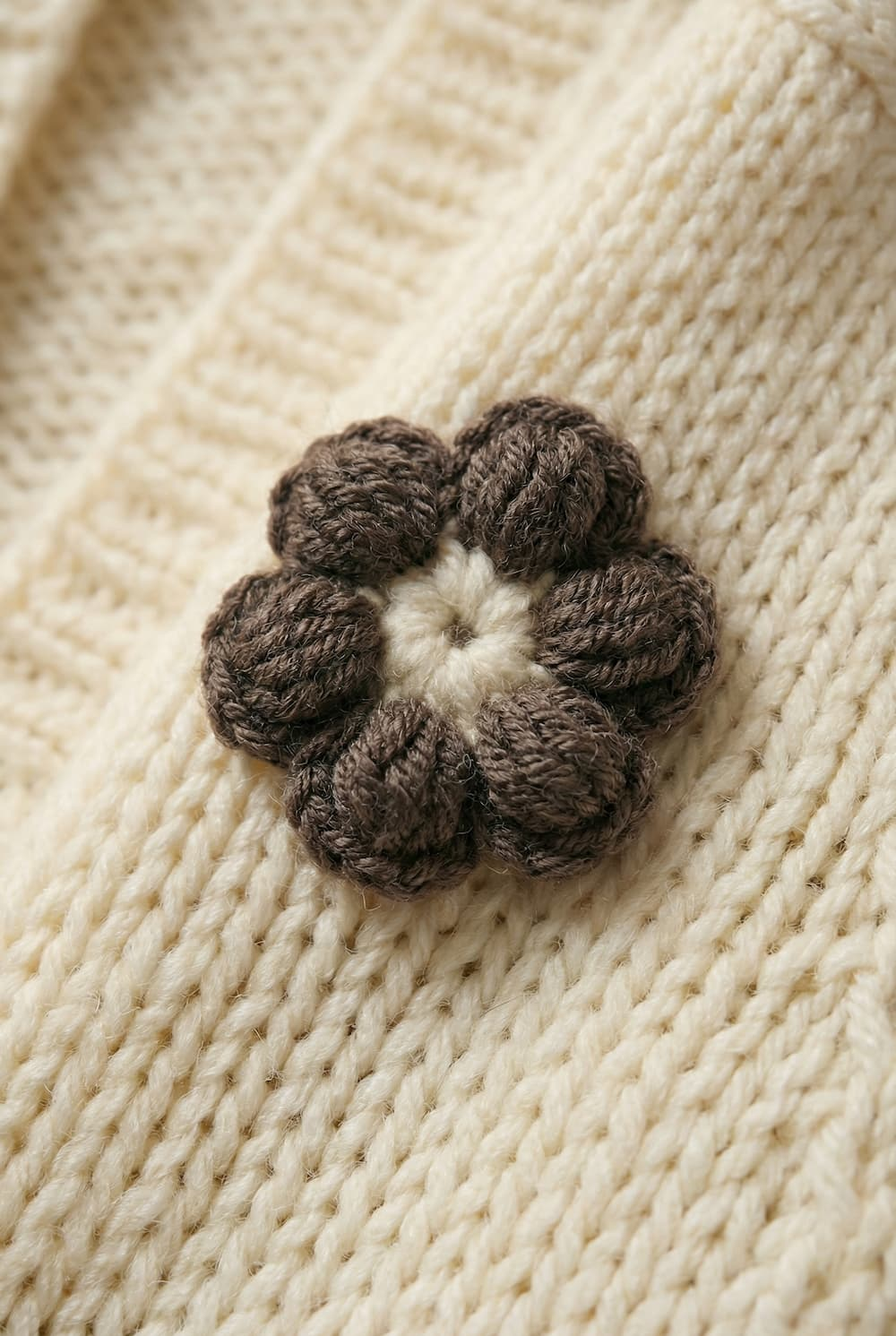 HAND MADE Flower Sweater
