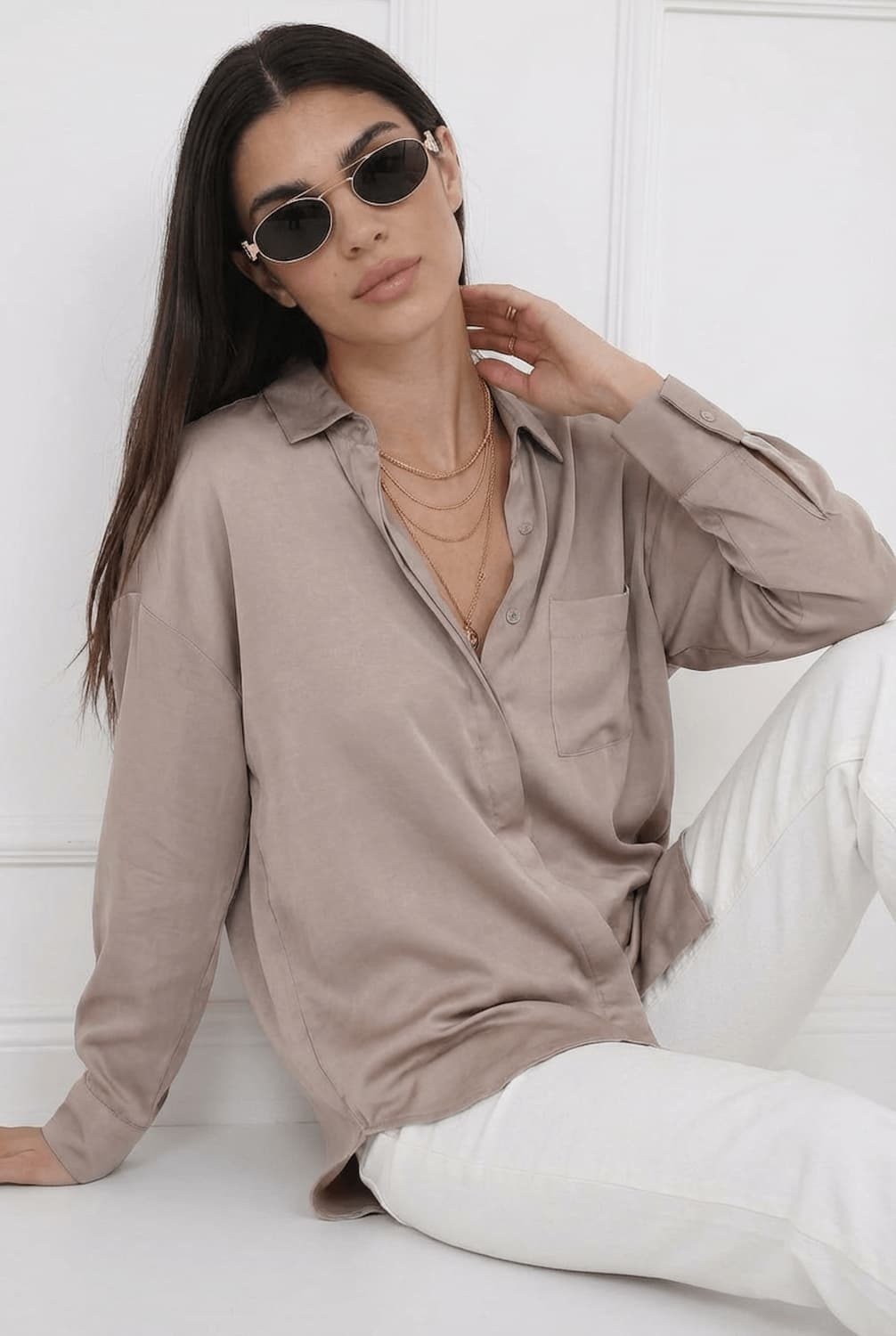 Long Lyocell Shirt