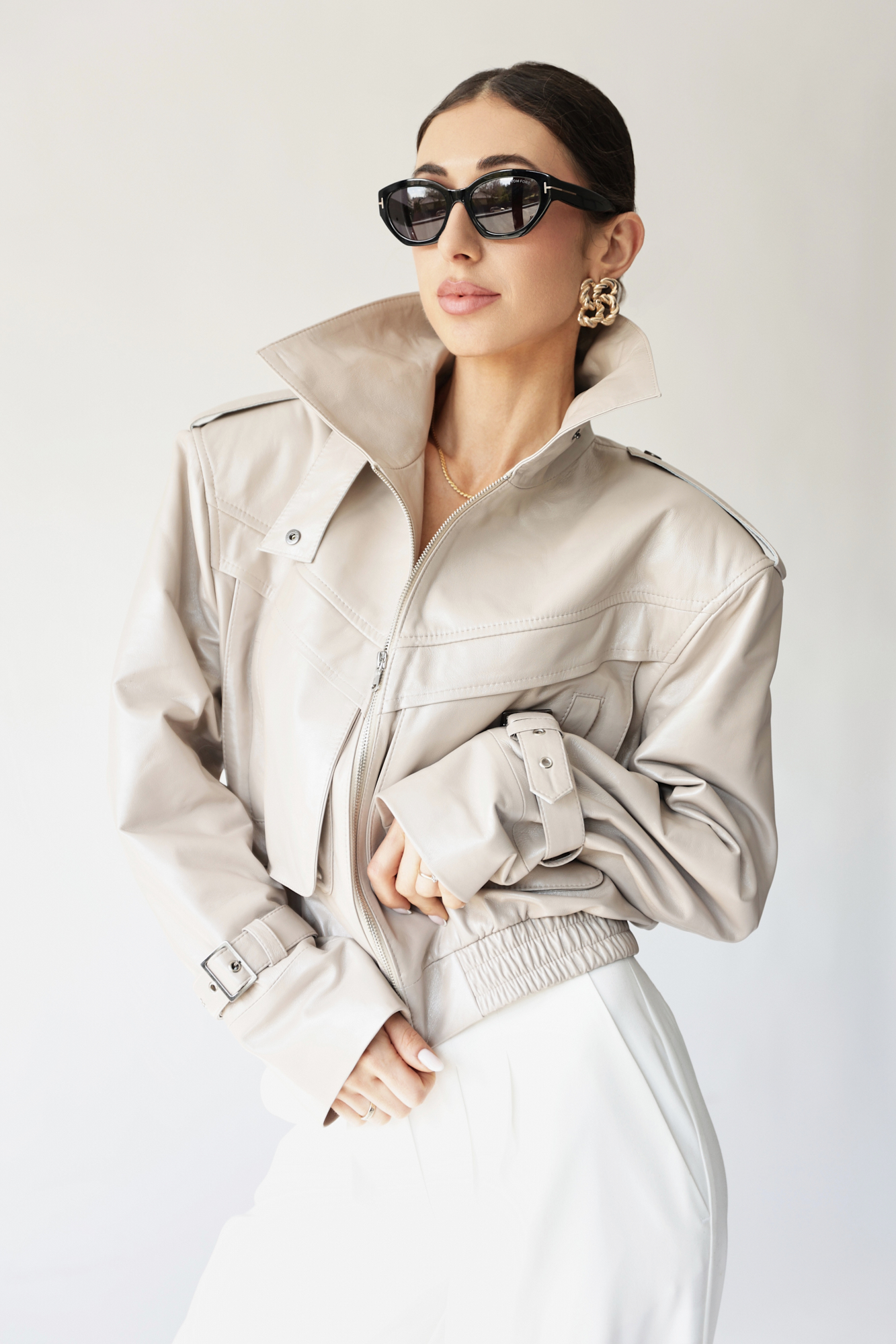 Blair full-grain leather jacket